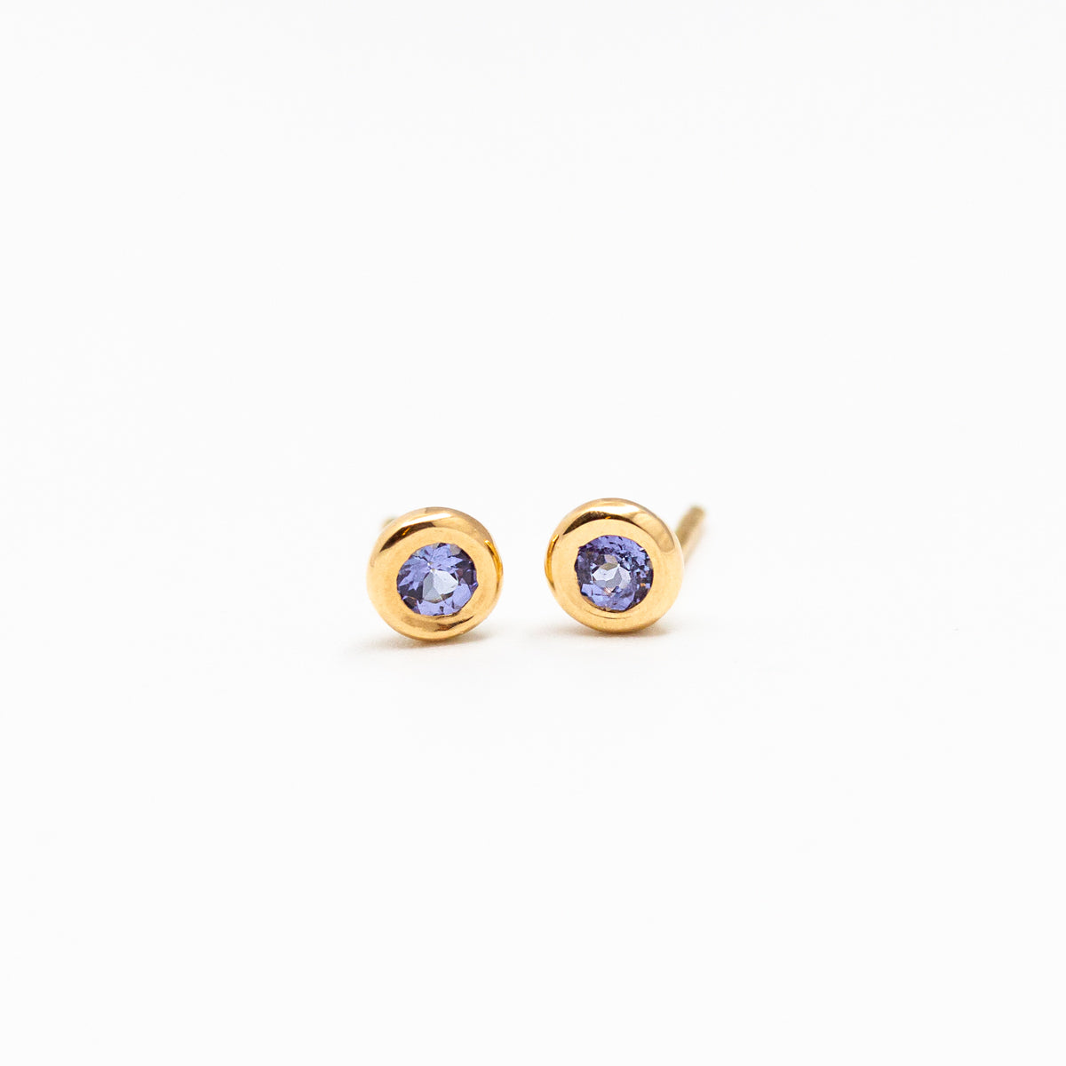 Pièce unique - Boucles d'oreille Ayamé - tourmalines violettes