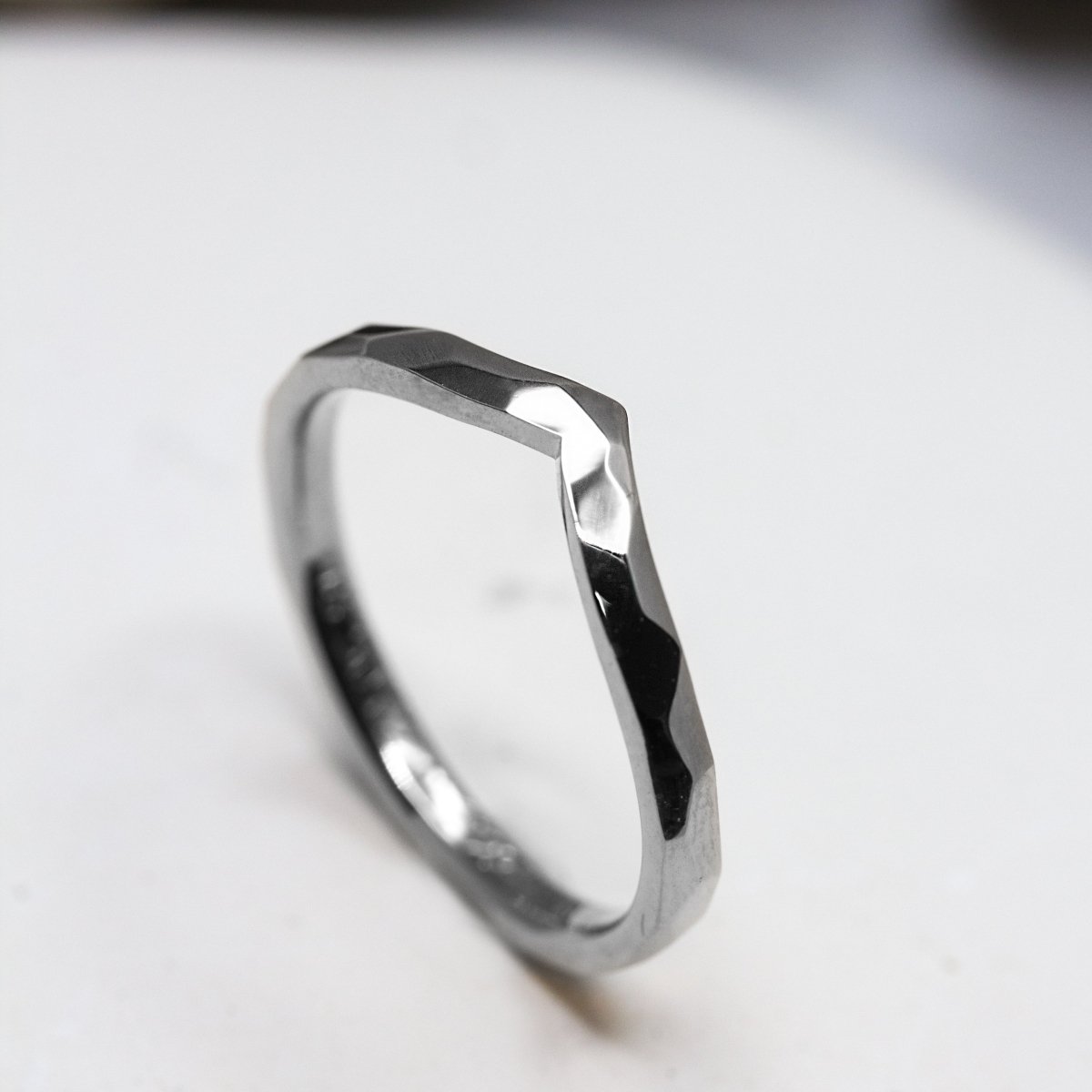 Bague Azur Isilde - ruban luxe 2 mm