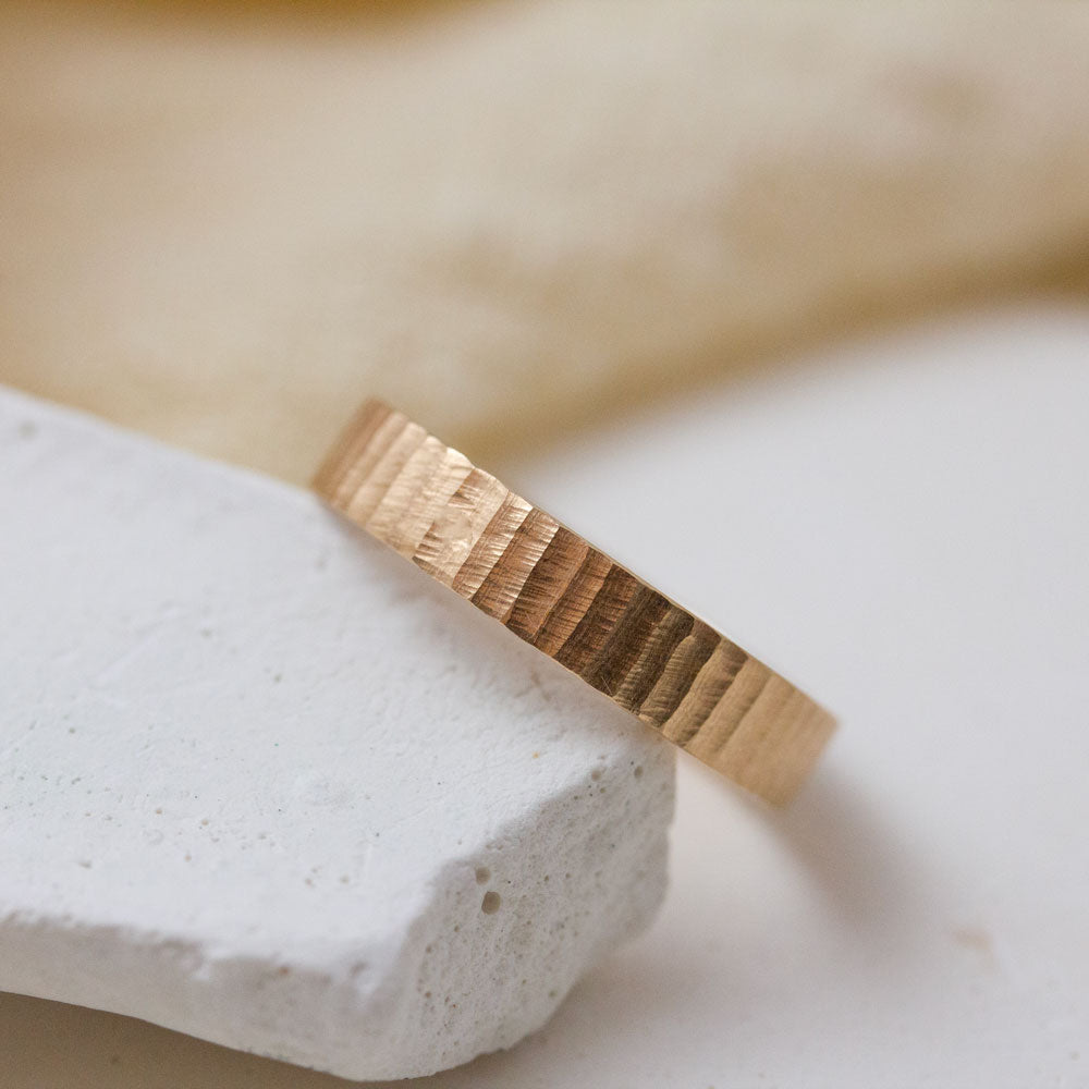 Alliance homme en or rouge 18 carats Fairmined.