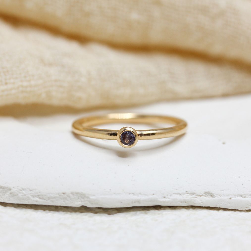 Bague en or rose-champagne 18 carats éthique Fairmined.