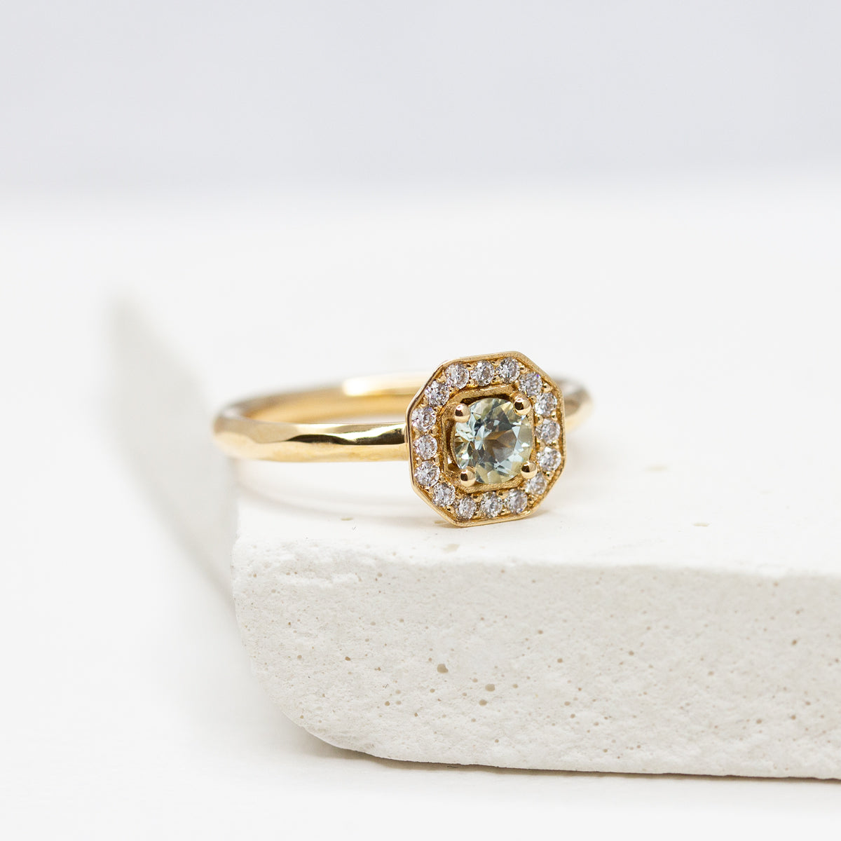 Pièce unique - Bague Léone - tourmaline et diamants