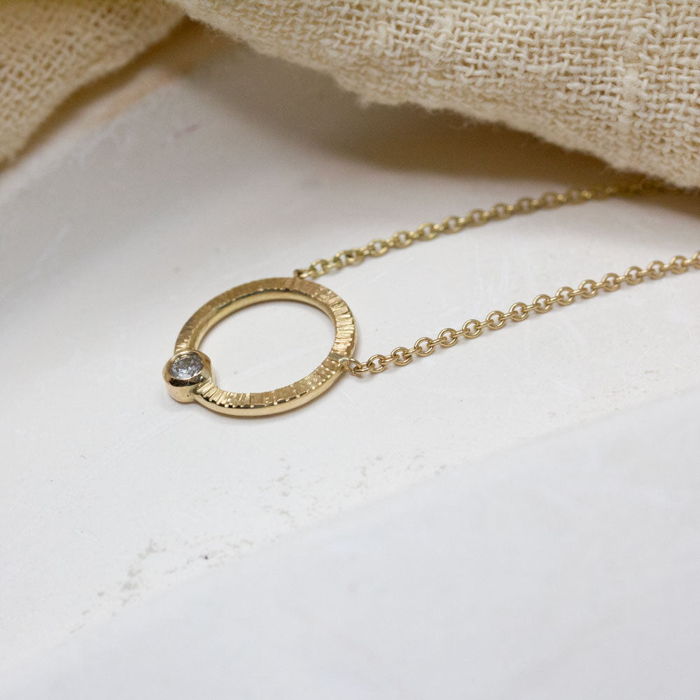 Collier Petit Cercle Isandre - diamant