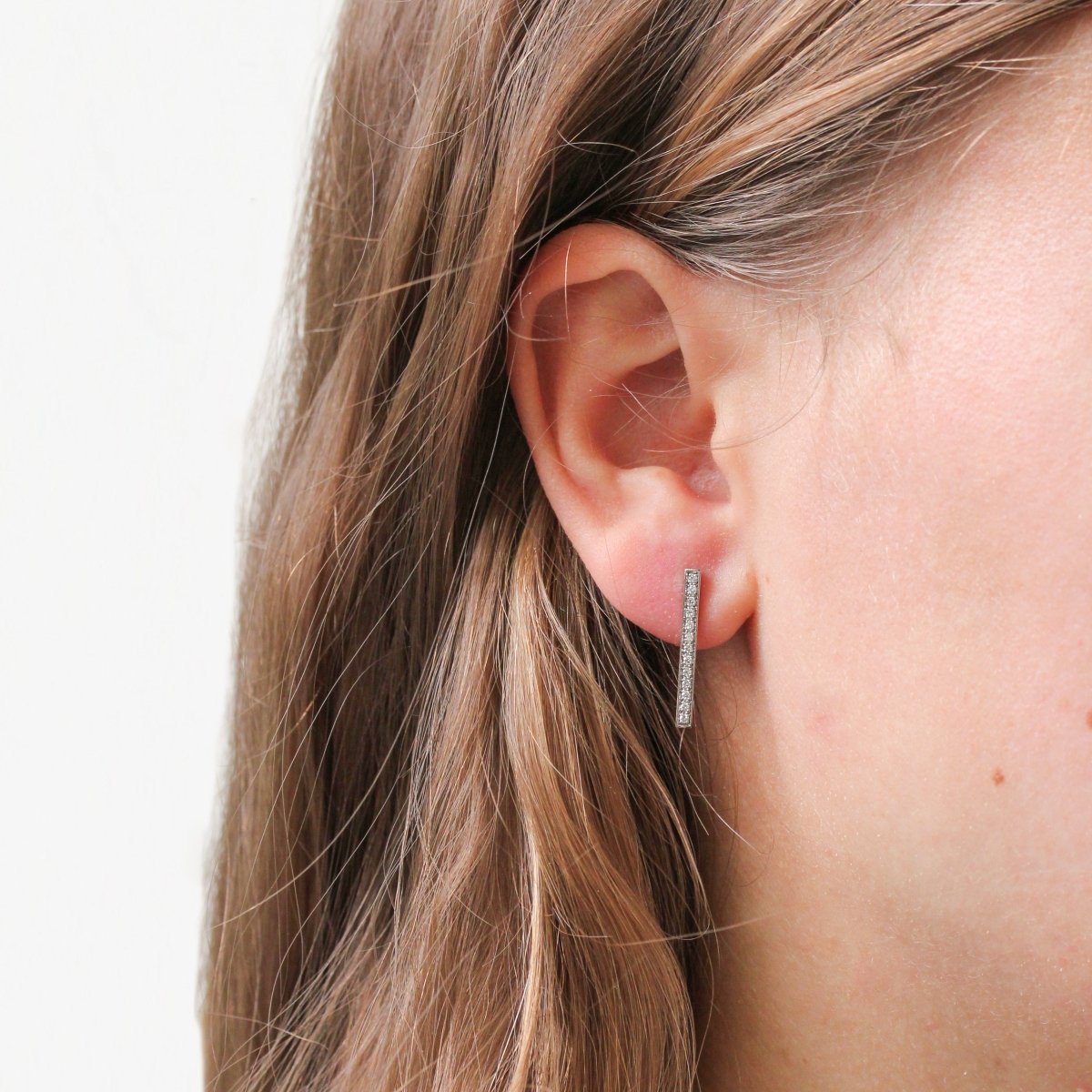 Boucle d'oreille Intiraymi pavée