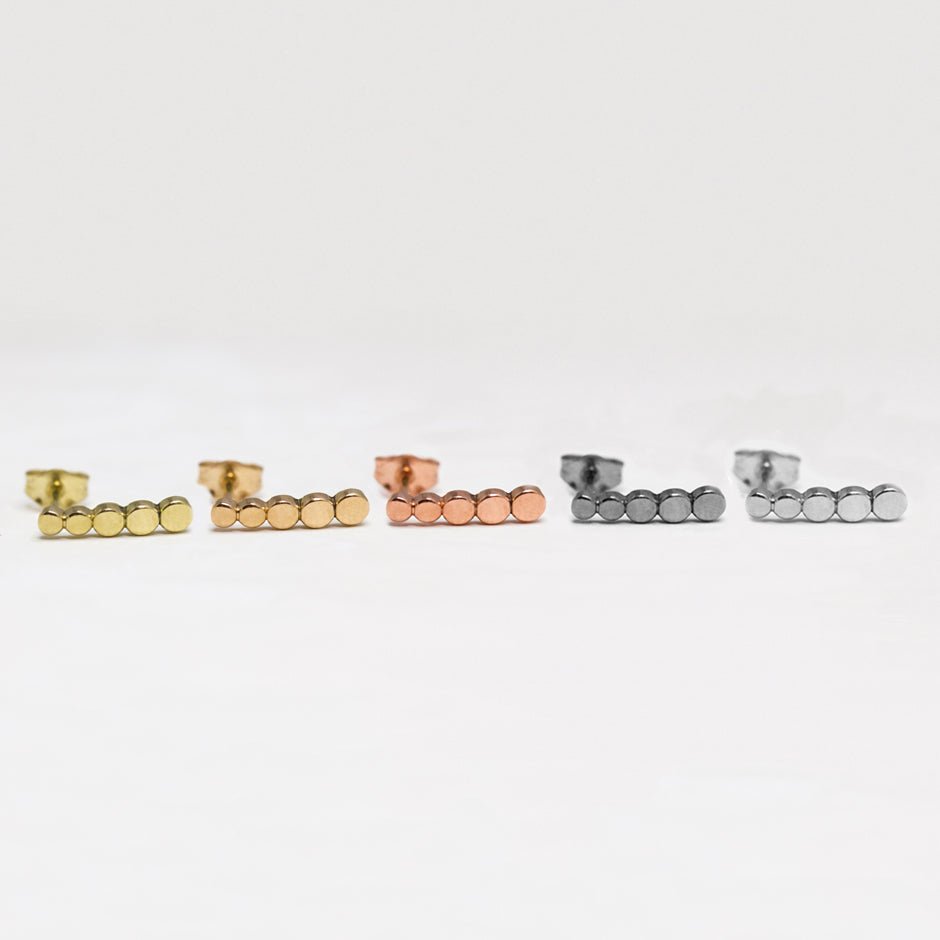 Boucles d'oreille en or 18 carats Fairmined. Joaillerie éthique et artisanale.