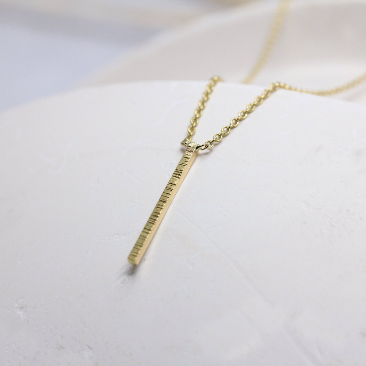 Collier éthique en or jaune équitable Fairmined, fabriqué en France