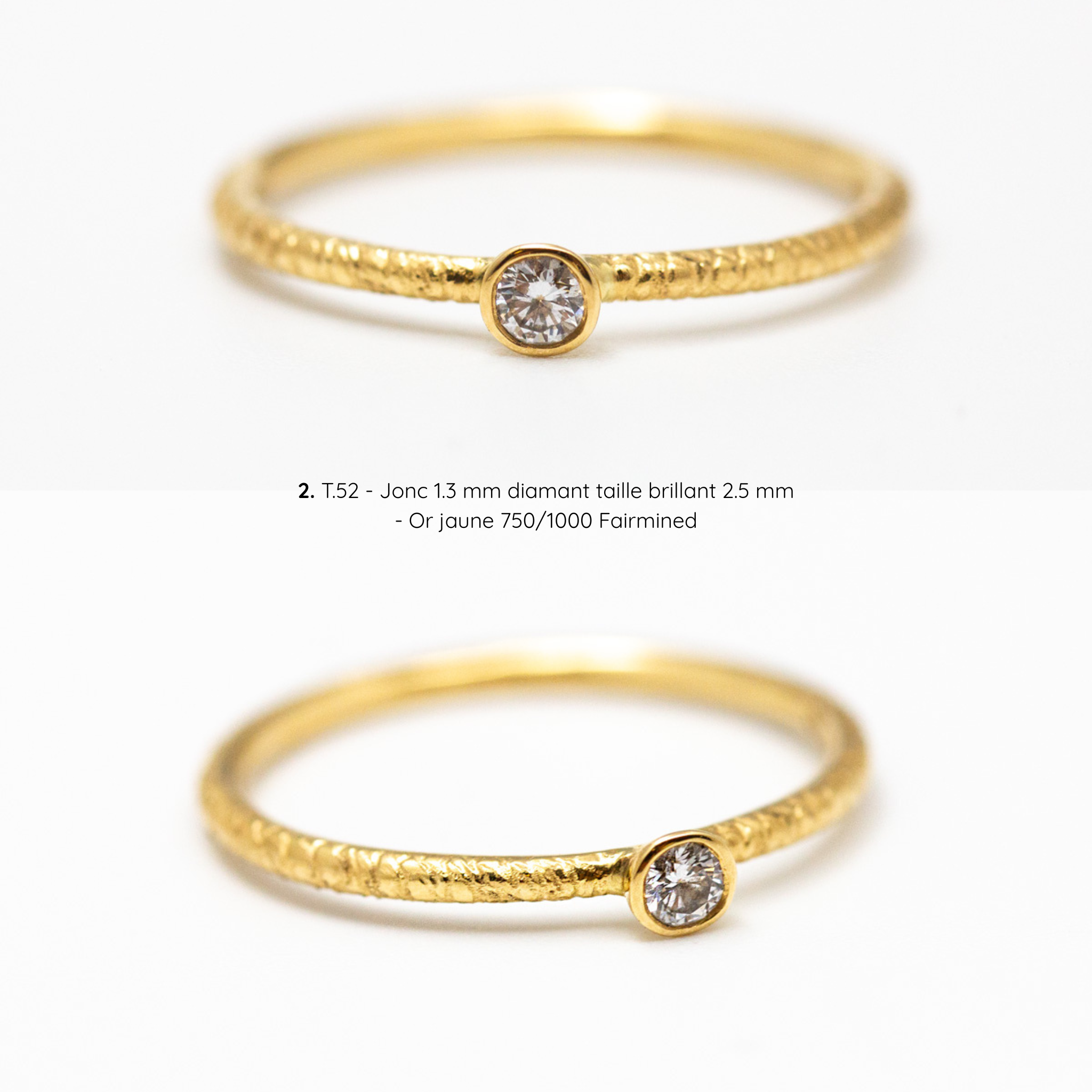 Bagues Pierrette en or - diamant et tanzanite - 3 modèles