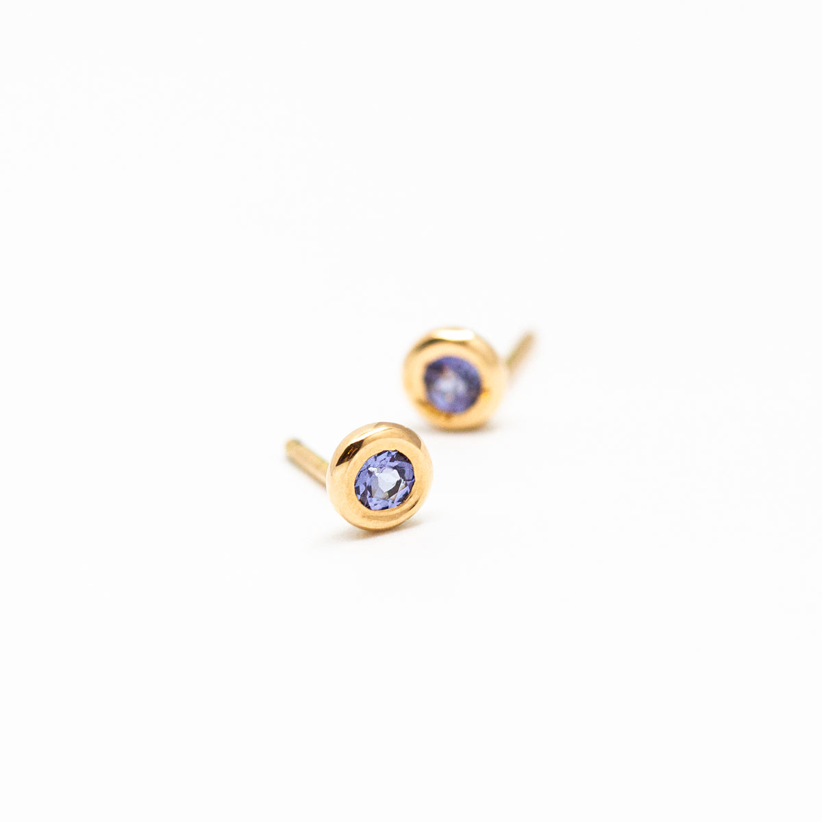 Pièce unique - Boucles d'oreille Ayamé - tourmalines violettes