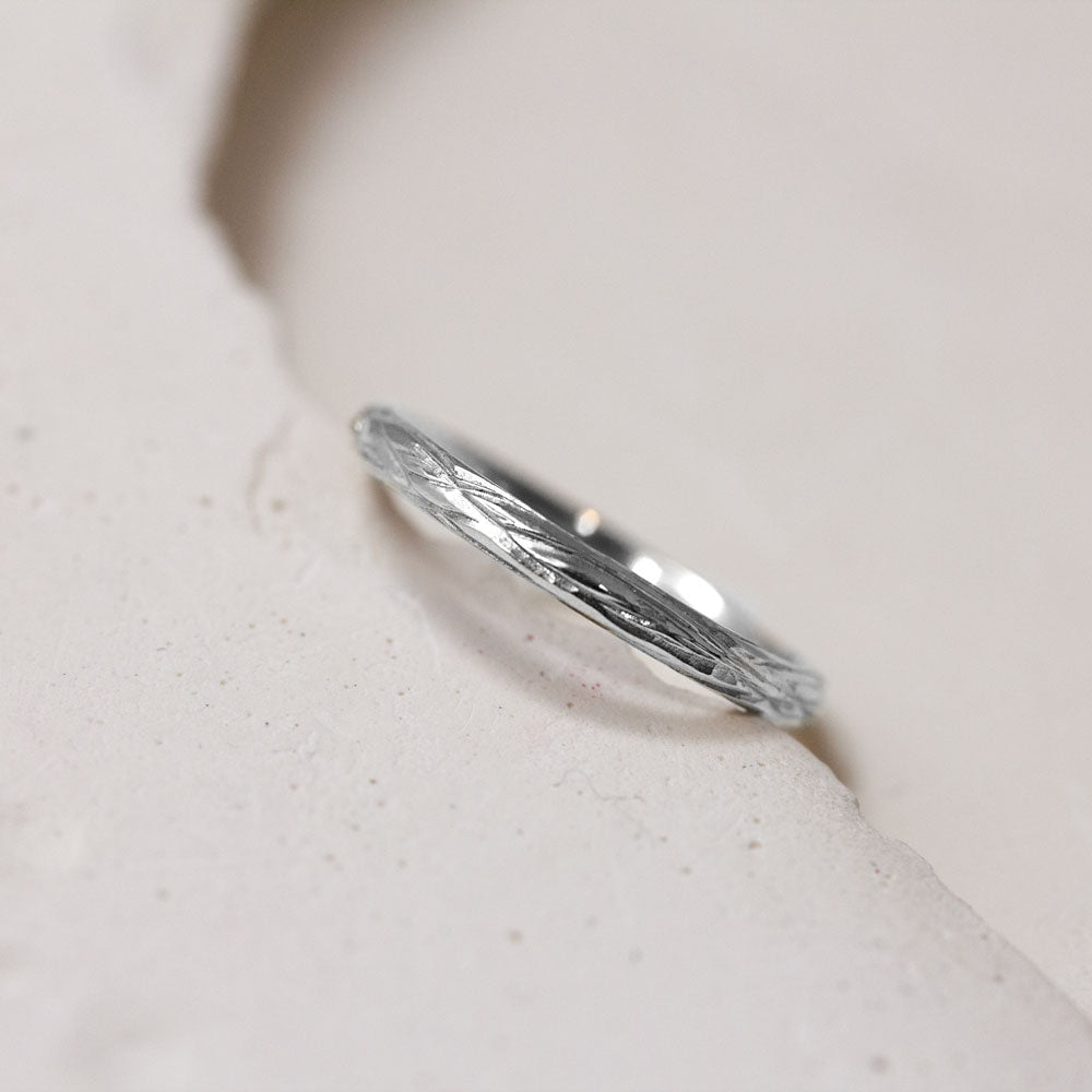 Alliance Amandier - demi-jonc (bombée) 2 mm
