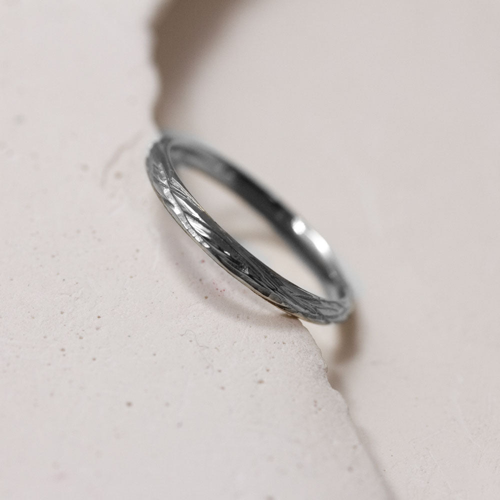 Alliance Amandier - demi-jonc (bombée) 2 mm