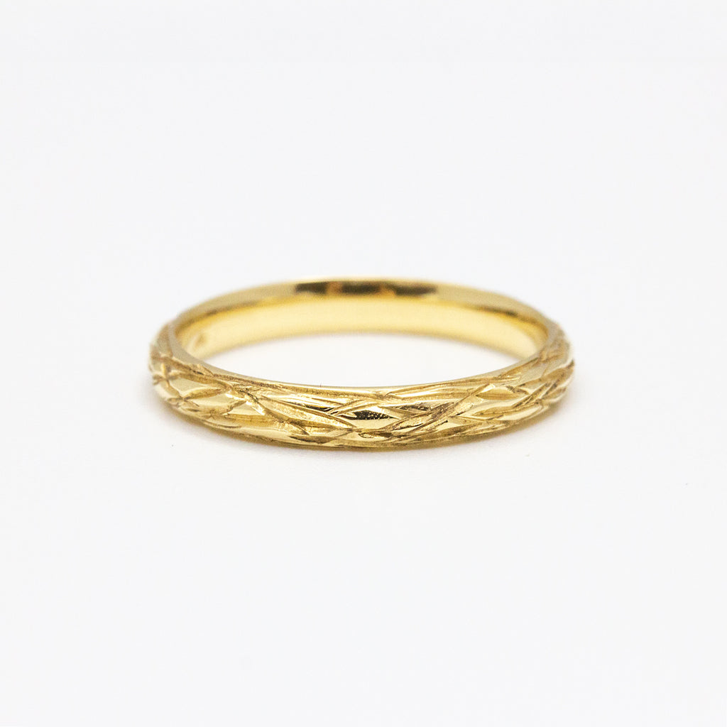 Alliance Amandier - demi-jonc (bombée) 3 mm