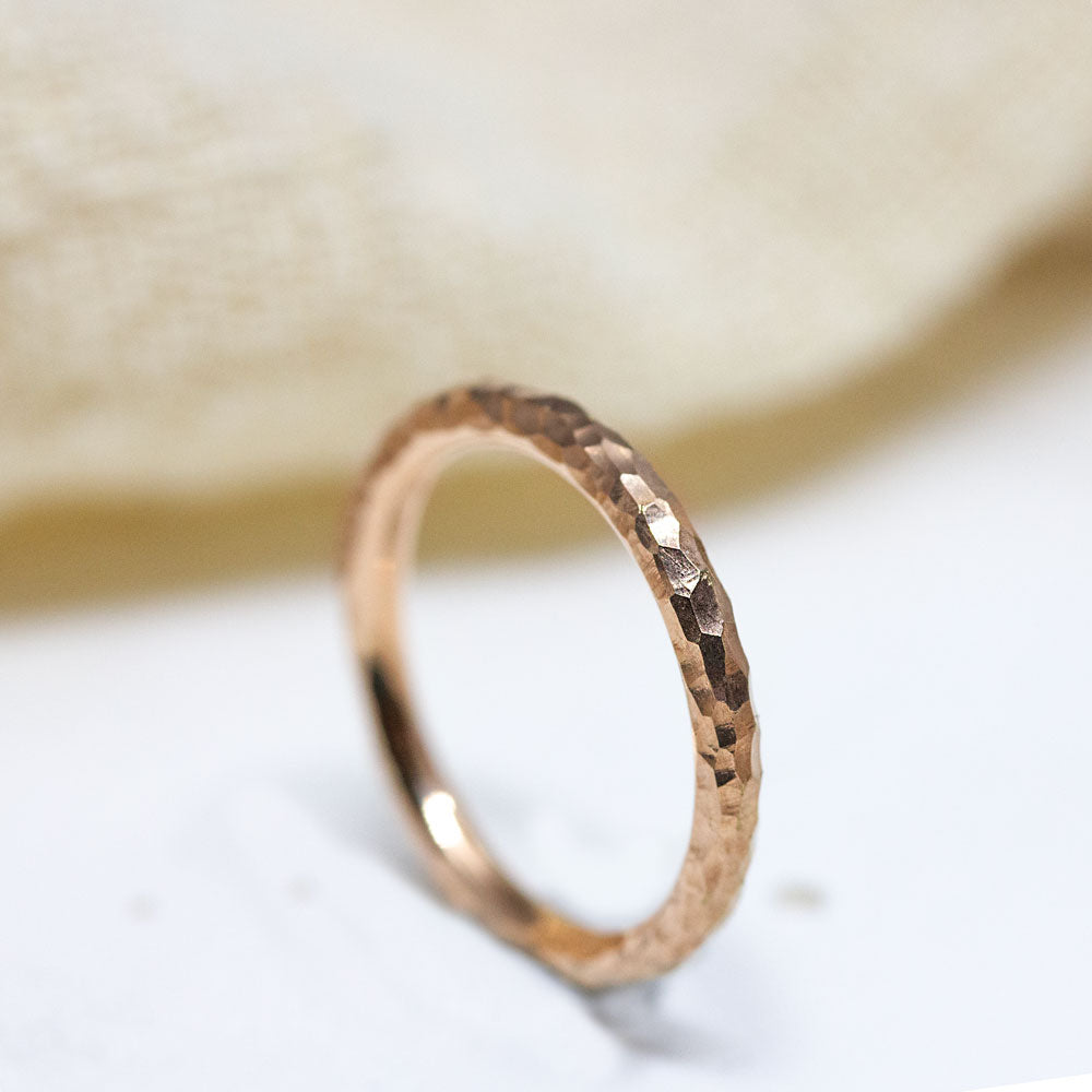 Anneau en or rouge éthique Fairmined.