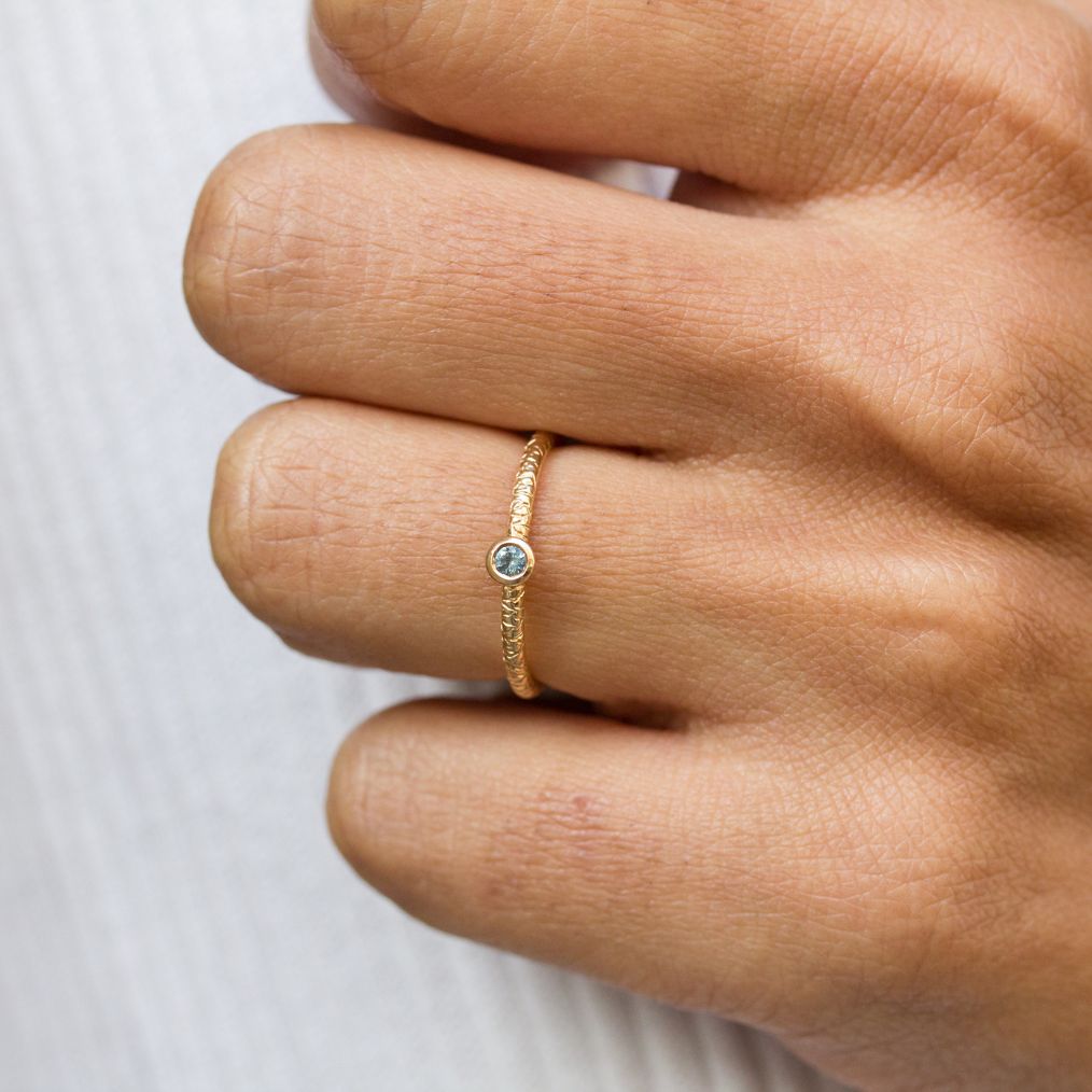 Bague en or éthique 18 carats Fairmined.