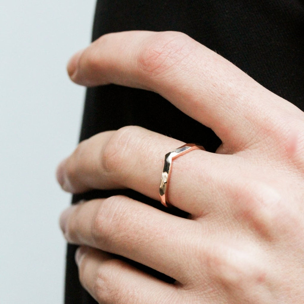 Bague Azur Isilde - ruban luxe 2 mm