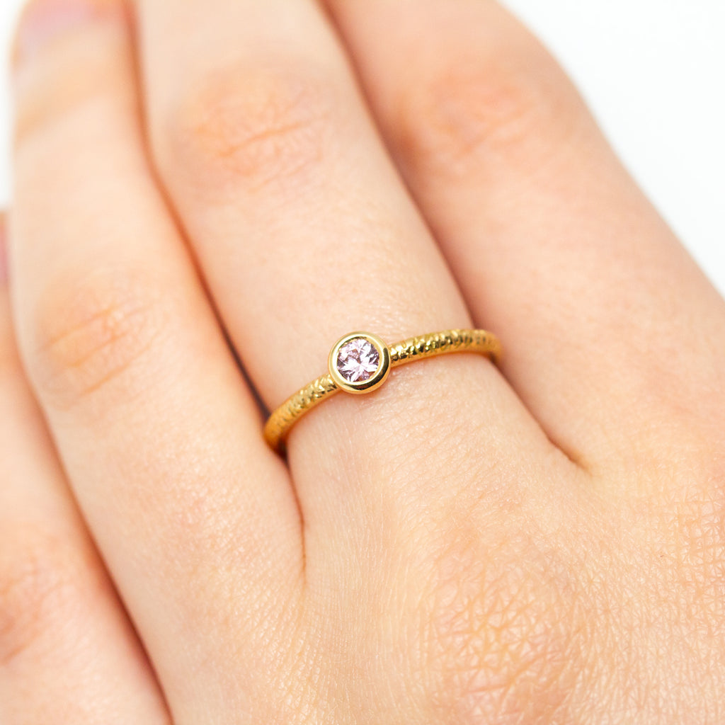 Pièce unique - Bague Ayamé Rosa - grenat lychee