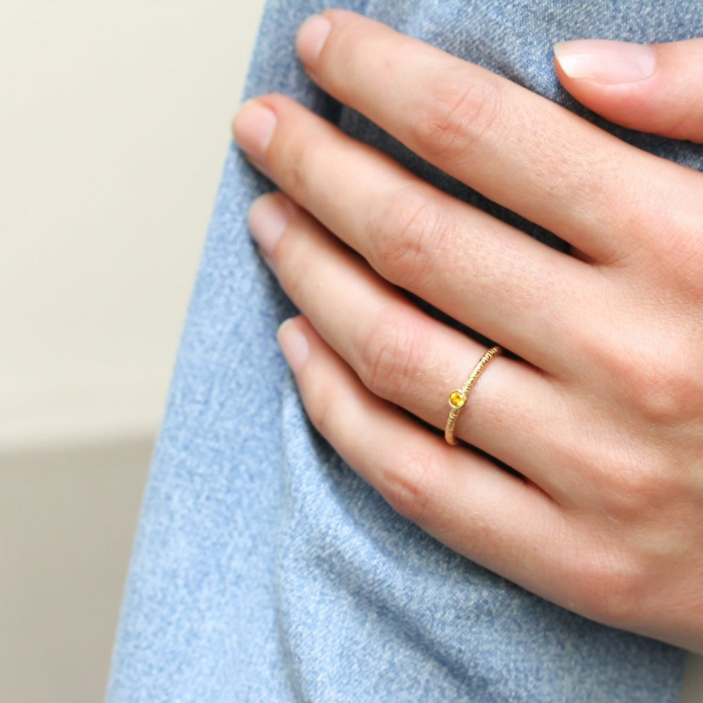 Pièce unique - Pierrette Rosa - saphir jaune