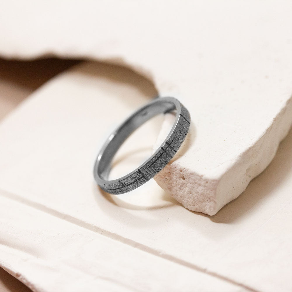 Bague en or gris Palladié éthique et reponsable.