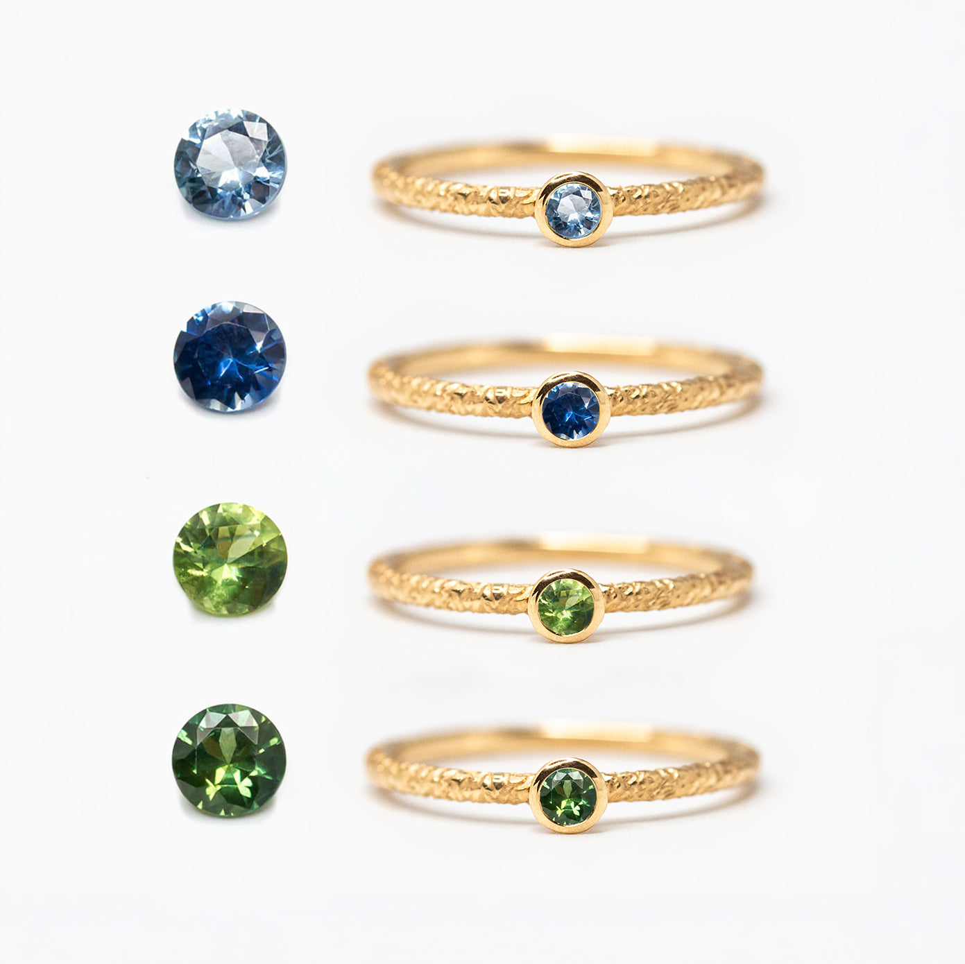 Solitaire rond fin femme diamant 2,5 mm serti clos en or jaune 18 carats recyclé réalisée à Paris par nos joailliers dans notre propre atelier ethique et engagé