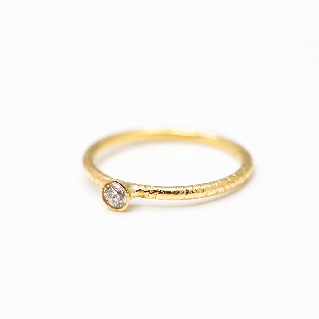 Pièce unique - Bague Pierrette Rosa - diamant 2,5 mm