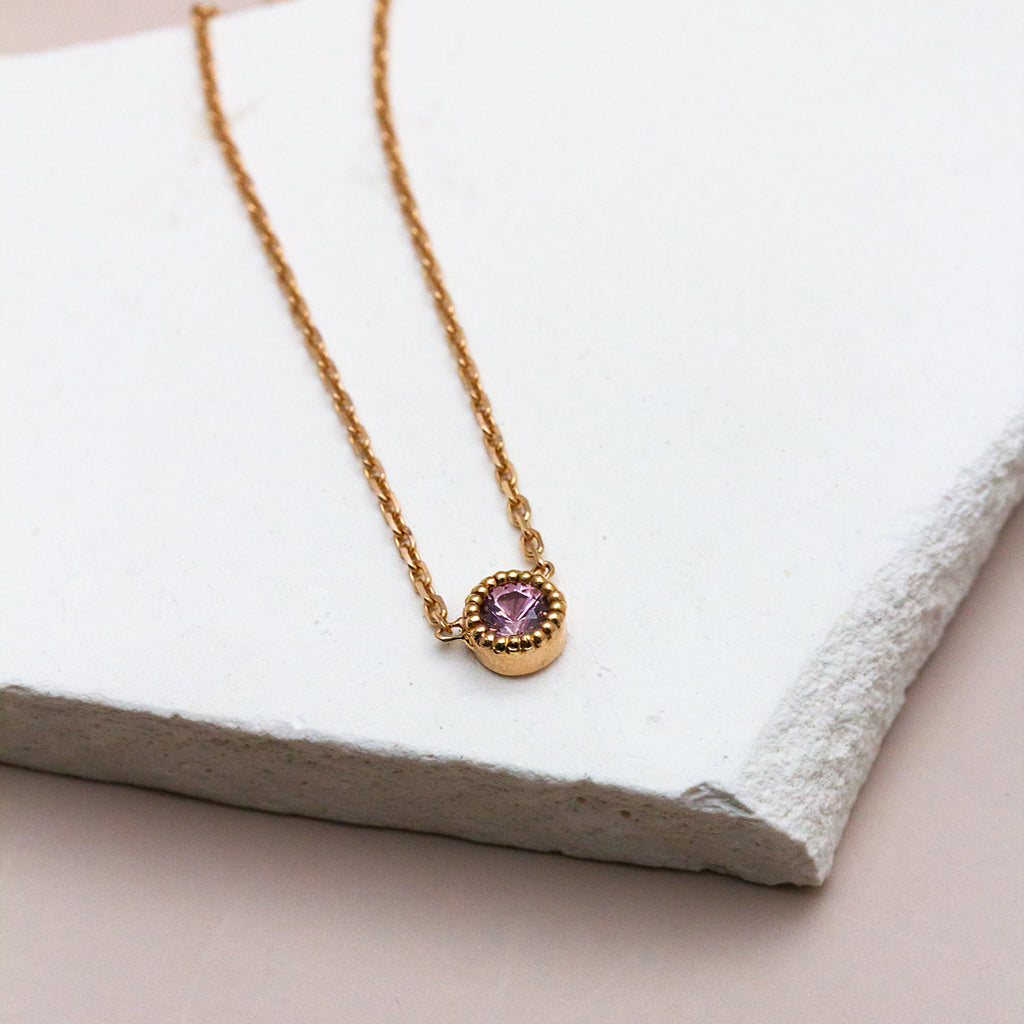 Pièce unique - Collier Madeleine - spinelle rose