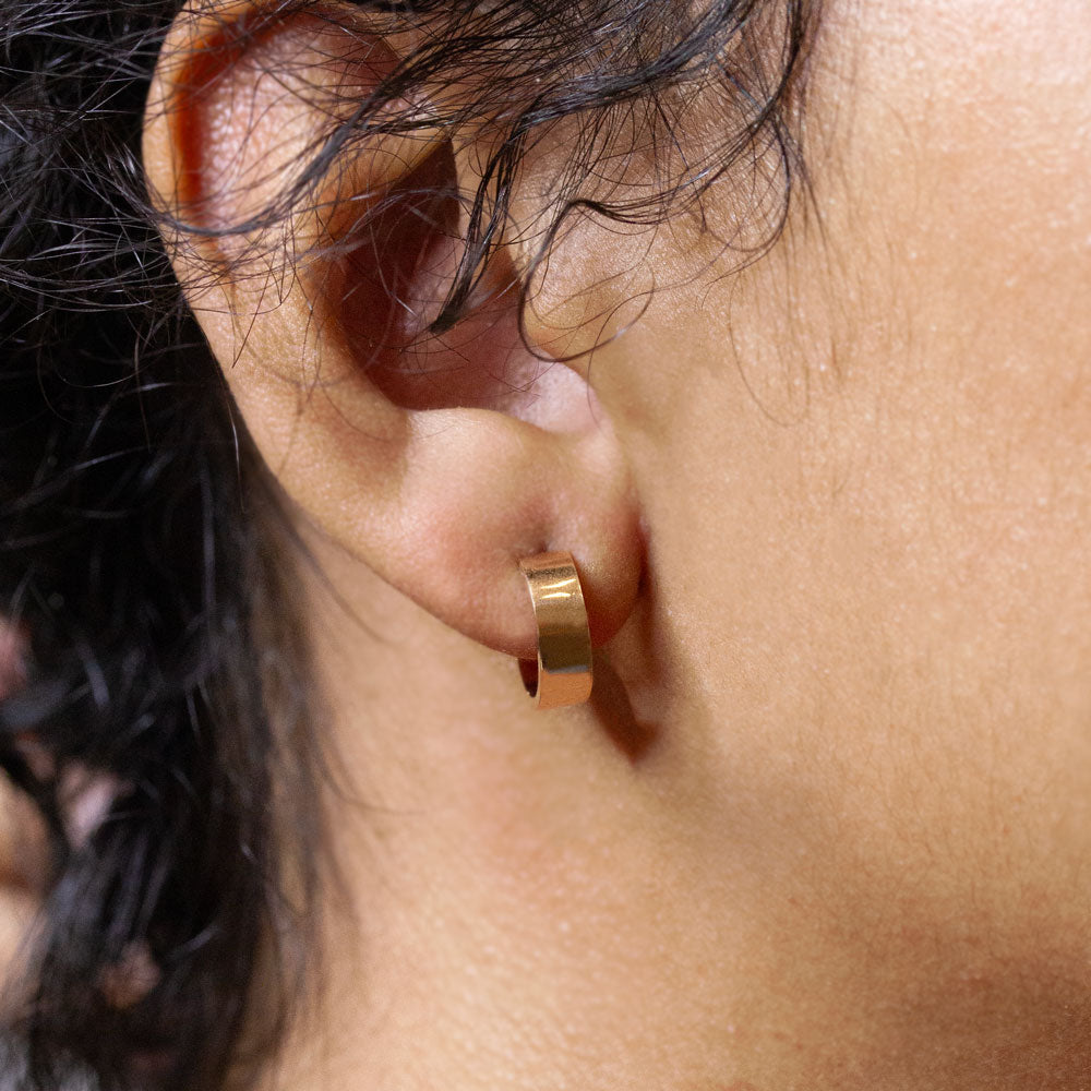 Créoles en or 18 carats éthique, made in France