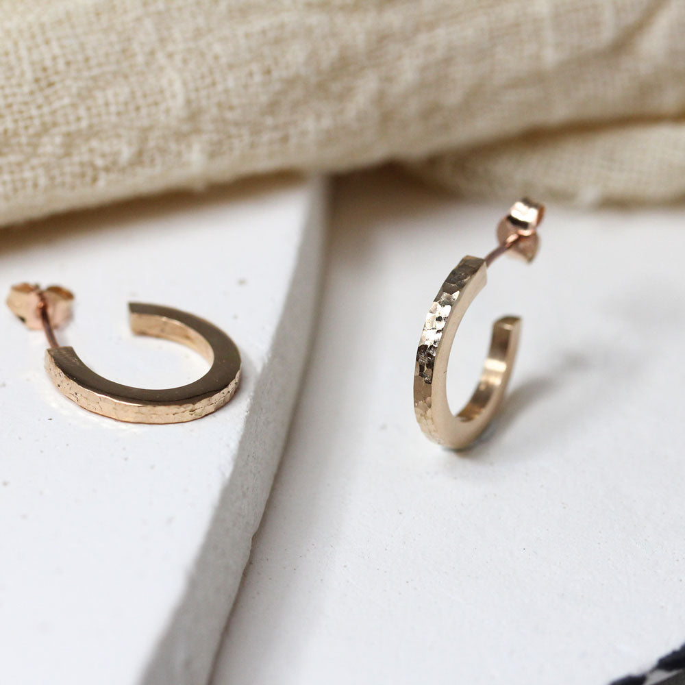 Créoles en or jaune 18 carats Fairmined.