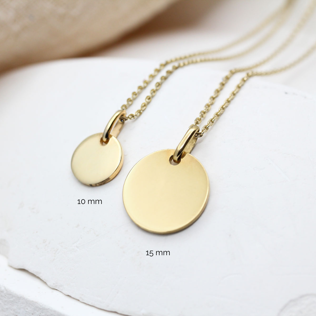 Médaille en or éthique en or joaillerie artisanale.