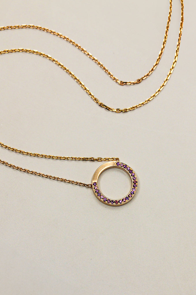 Pièce unique - Collier Petit Cercle pavé