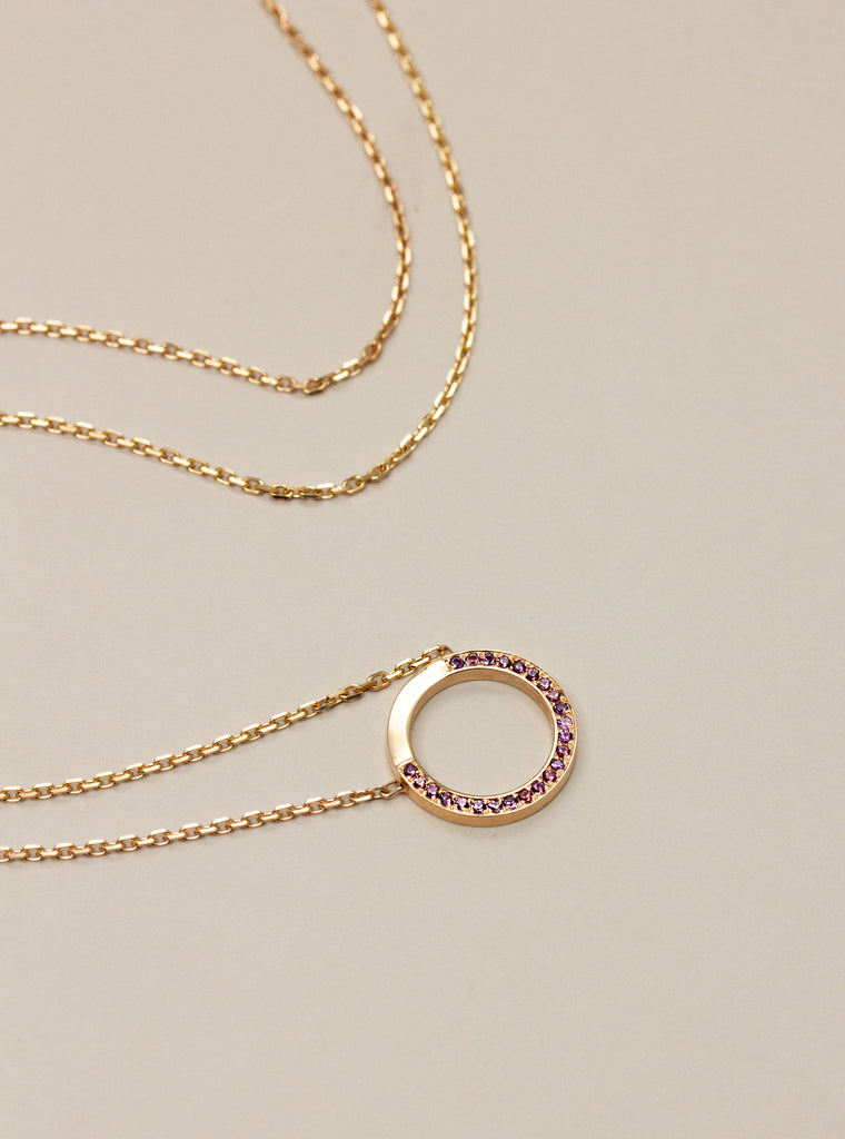 Pièce unique - Collier Petit Cercle pavé