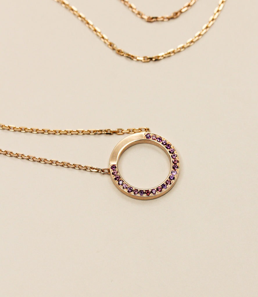 Pièce unique - Collier Petit Cercle pavé