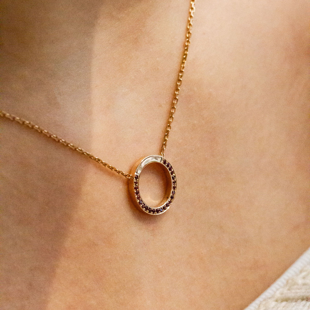 Pièce unique - Collier Petit Cercle pavé