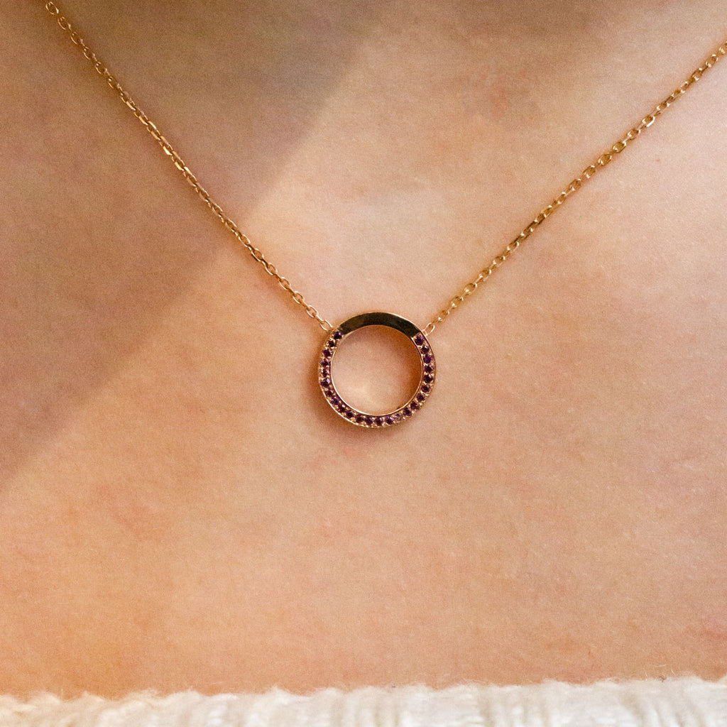 Pièce unique - Collier Petit Cercle pavé