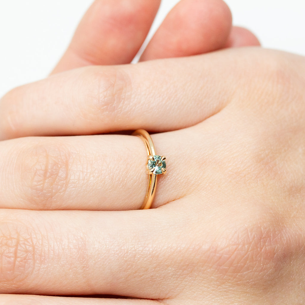Pièce unique - Bague Jacqueline - saphir vert