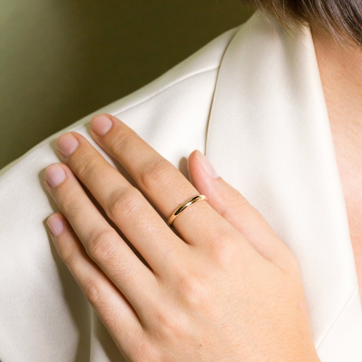 Alliance mariage classique éco-responsable en or Fairmined 18 carats