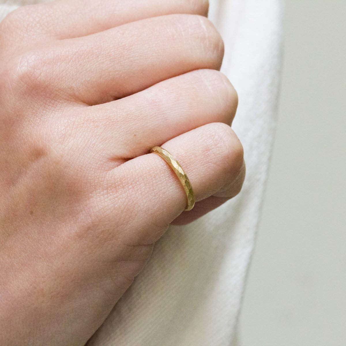 Bague de mariage en or 18 carats Fairmined.