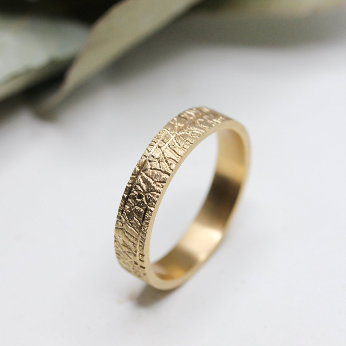 Alliance mariage originale en or jaune 18 carats Fairmined, fabriquée en France