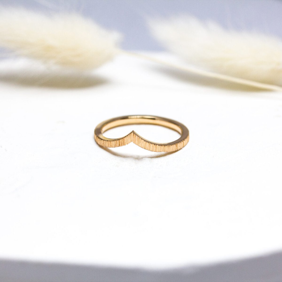 Bague Azur Isandre façonnée en or rose-champagne 18 carats Fairmined à Paris