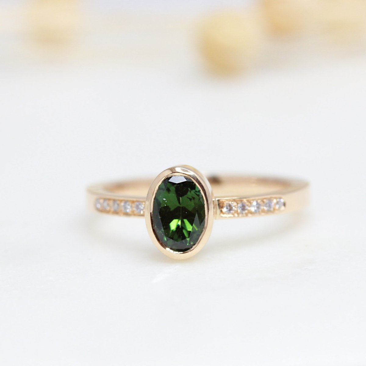 Pièce unique - Solférine pavée - tourmaline & diamants