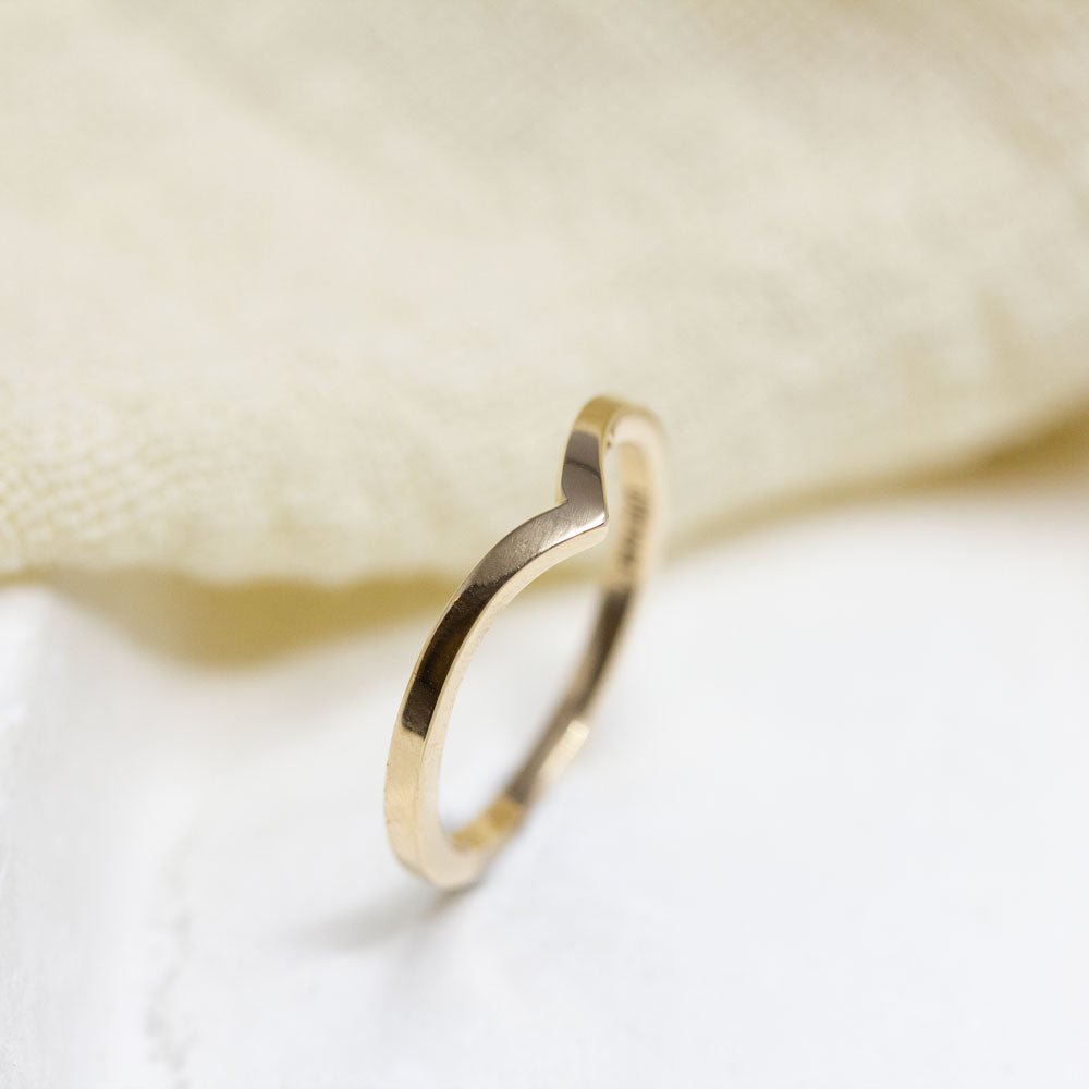 Bague pour femme originale en or rose champagne 18 carats Fairmined.