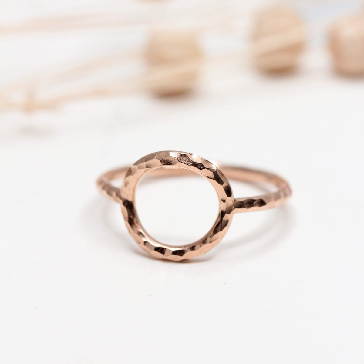 Bague artisanale en or rouge 18 carats Fairmined.