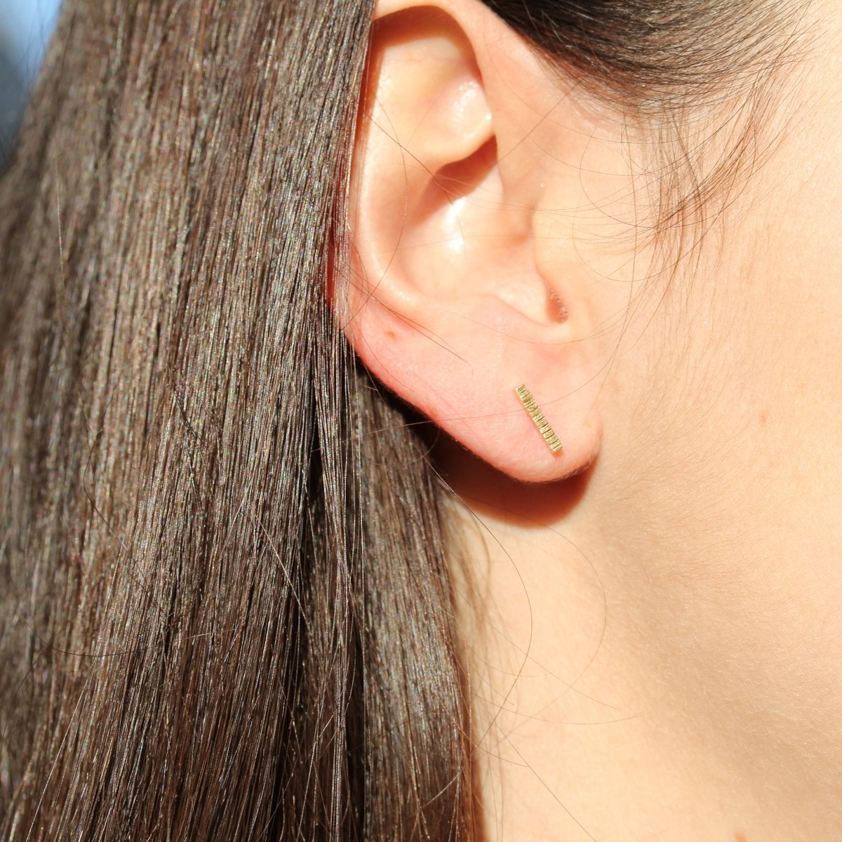 Boucles d'oreille mini en or Fairmined éco-responsable, made in Paris