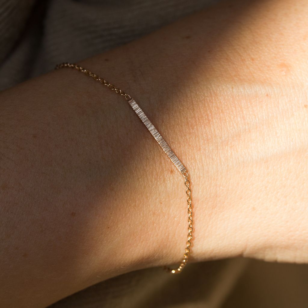 Bracelet fin en or équitable 18 carats Fairmined.