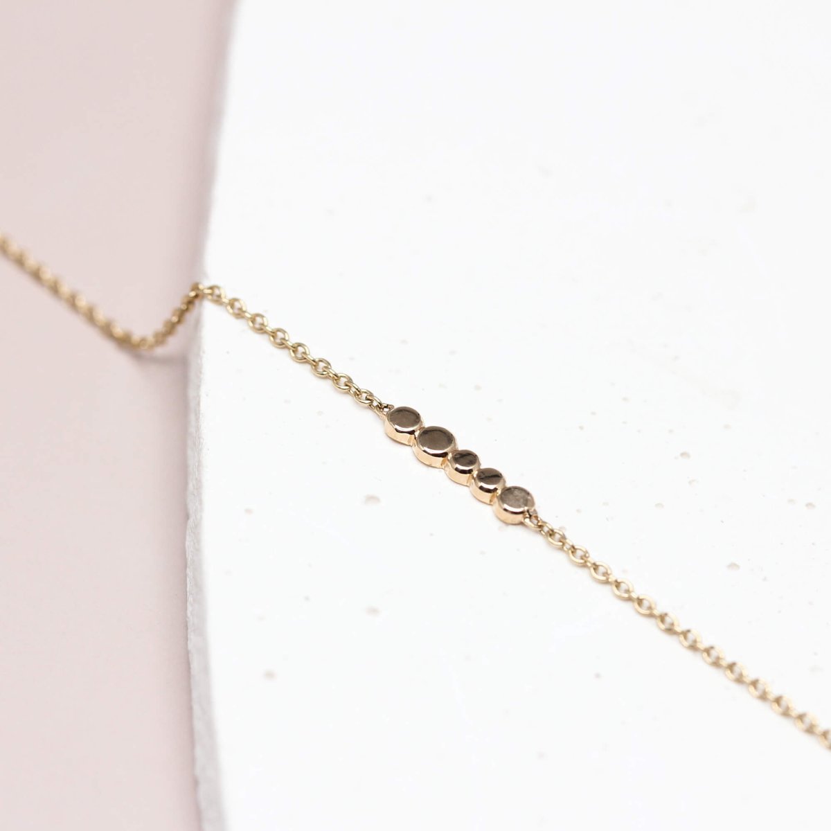 Bracelet original en or rose-champagne 18 carats Fairmined.