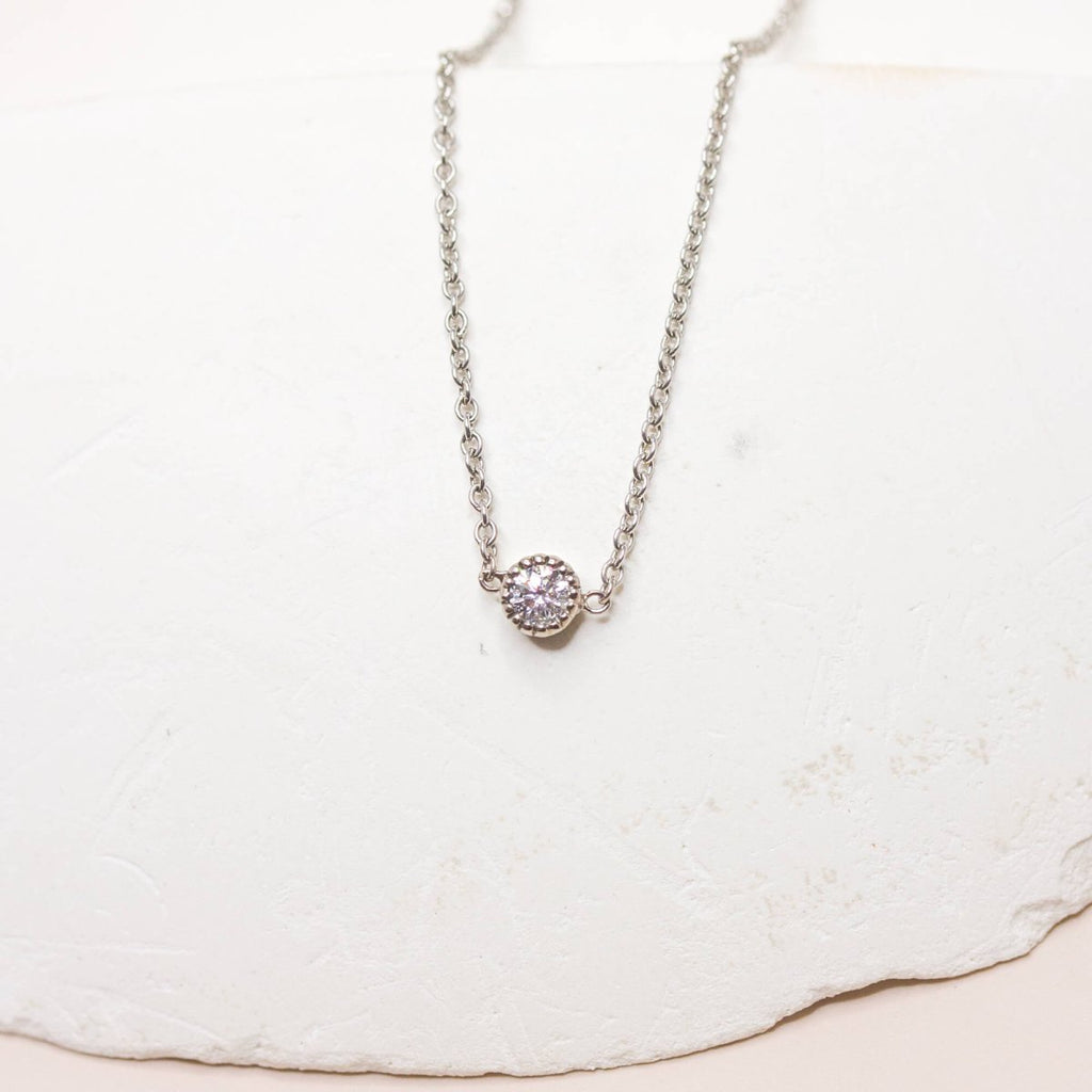 Collier Madeleine - diamant 3 mm